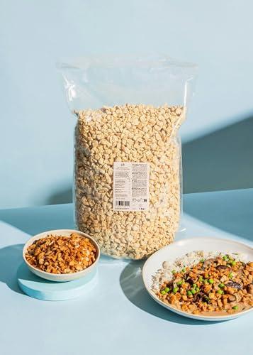 KoRo - Bio Erbsen Ackerbohnen Geschnetzeltes 1 kg - Vegane Fleischalternative aus Erbsenprotein - Hoher Proteingehalt - Ohne Soja