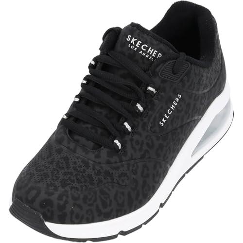 Skechers Uno 2 - In-kat-neato, Scarpe da Ginnastica Basse Donna, Nero 01, 37 EU