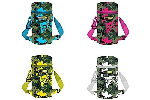 Giostyle Portaborraccia Termico, Camouflage, Capacità 1,5 Lt, Colori assortiti, 1 pezzo