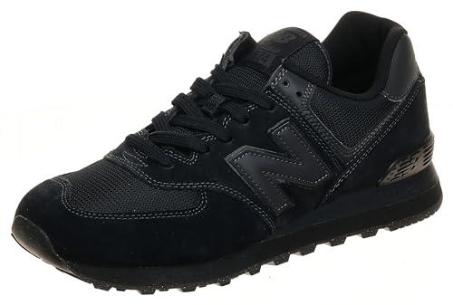 New Balance NB 574, Sneakers Uomo, Nero Triple Black Eve, 42 EU