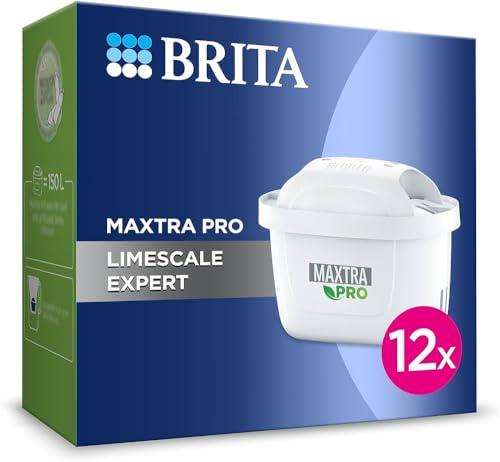 Filtro dell'acqua BRITA MAXTRA PRO Limescale Expert pack semestrale da 12 filtri - NUOVA GENERAZIONE FILTRI - Ideale per bevande calde e protezione contro il calcare per macchine da caffè e