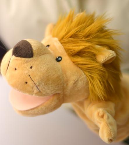 LOMTRATS Marionette a Mano con Animali per Bambini,Il Bambino Include Lupo Leone ecc.Bocche Aperte Mobili,Perfette per Raccontare storie,Insegnare,Scuola Materna,Regali di Compleanno