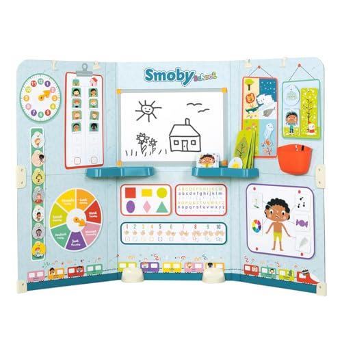 Smoby - Scuola - Aula - Studente / Insegnante - Trittico - Numerosi accessori - Dai 3 anni - Prodotto in Francia