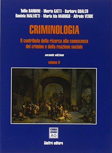 Criminologia Ii: Vol. 2