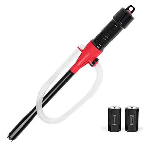 flintronic Pompa Manuale Per Trasferimento Di Carburante O Liquido, Pompa Portatile Per Estrazione Olio, Pompa A Sifone Per Acqua Benzina Olio Di Benzina Altri Liquidi, Funzionamento a Batteria