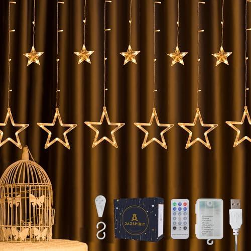 DazSpirit 12 Luci LED per tende a stella 3,5 m 138LED