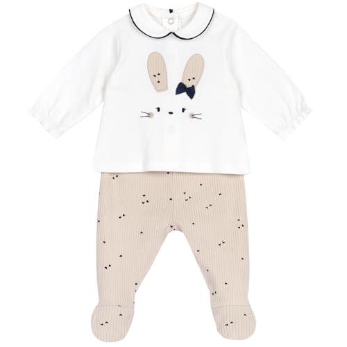 Chicco, Completo Neonata con Maglietta e Ghettine, in Morbida Ciniglia, Abbigliamento Bambina 0-24 Mesi, Designed in Italy