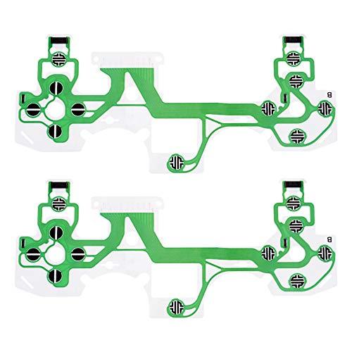 eXtremeRate 2 Pezzi Scheda Circuito Cavo Flessible Pellicola Conduttiva Ricambio per ps4 PRO Slim Controller JDM-050 JDM-055