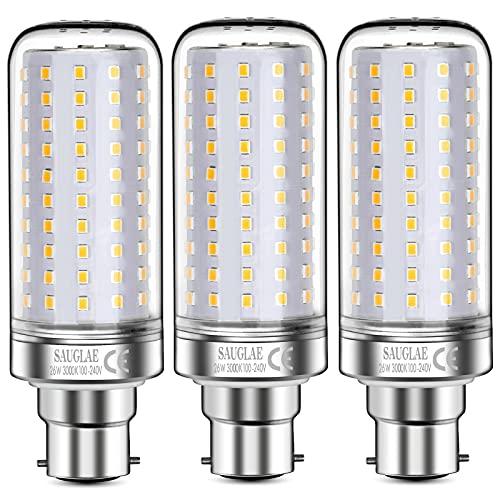 SAUGLAE Lampadine LED da 26W, 200W Lampadine a Incandescenza Equivalenti, 3000Lm, 3 Pezzi