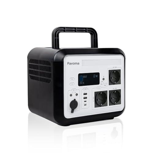 1500 W Centrale Elettrica Portatile, 1200Wh Generatore Solare, Batteria LiFePO4 Power Station Portatile, 3000W Picco Uscita CA, 0-100% in 3 Ora, UPS, Generatore di Corrente per Campeggio