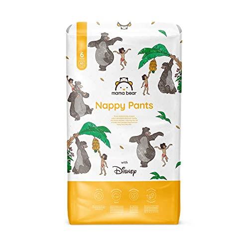 Marchio Amazon - Mama Bear Disney Pannolini mutandina,Taglia 6 (15+ kg), Bianco, 60 Unità