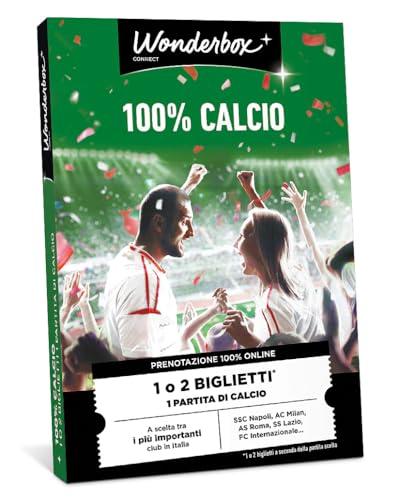 Wonderbox Connect - Cofanetto Regalo - 100% Calcio - 1 o 2 biglietti per una partita di calcio a scelta tra i più importanti club italiani - Valido 27 mesi