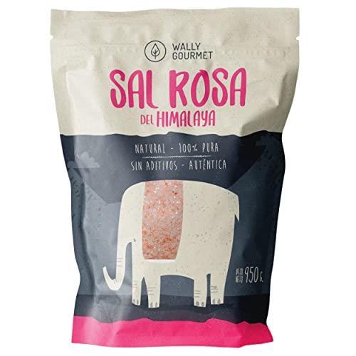 WALLY GOURMET Sale Rosa dell'Himalaya, Fine, 100% Naturale, Senza Additivi, Non Raffinato. Ricco in Oligoelementi. Per Condire e Aromatizzare. Origine: Pakistan. (950g)