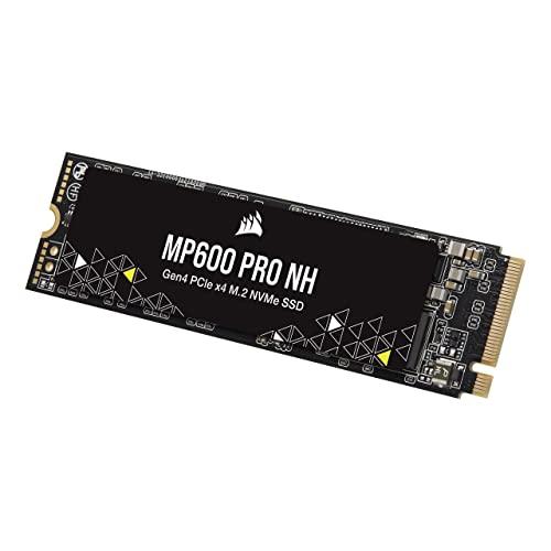 Corsair MP600 PRO NH 1 TB SSD M.2 NVMe PCIe Gen4 x4 – TLC NAND ad Alta Densità – M.2 2280 – Compatibilità con DirectStorage – Fino a 7.000 MB/sec – Senza Dissipatore di Calore - Nero