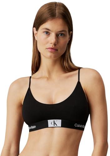 Calvin Klein Unlined Bralette 000qf7216e Bralette, Nero (Black), S Donna