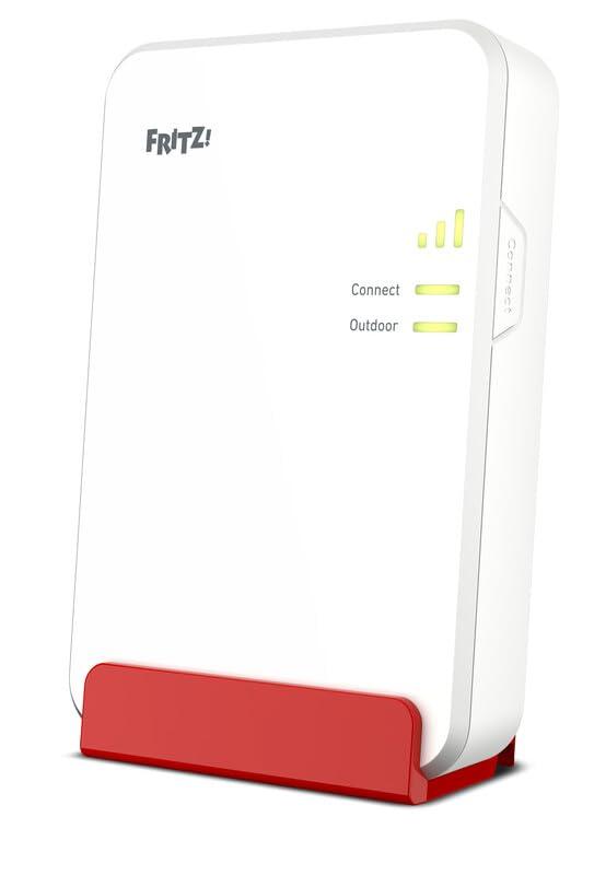FRITZ!Repeater 1610 Outdoor | Estensione della portata Wi-Fi dentro e fuori casa | Wi-Fi 6 fino a 3.000 Mbit/s | Protezione da polvere e spruzzi d'acqua | Power over Ethernet | Made in Europe