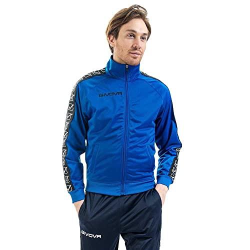 GIVOVA Giacca Tricot Band, Unisex-Adulto, Blu, L