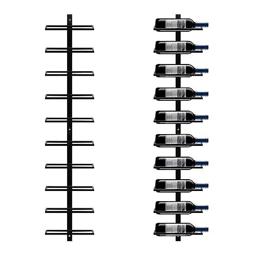 Yaheetech Portabottiglie da Parete 10 Bottiglie Vino Metallo 126 cm