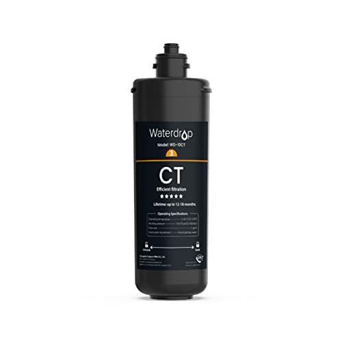Waterdrop WD-10CT Filtro Acqua Sottolavello, Ricambio per Waterdrop TSA & TSB 3 Stadi Depuratore Acqua Domestico per Sotto Bancone