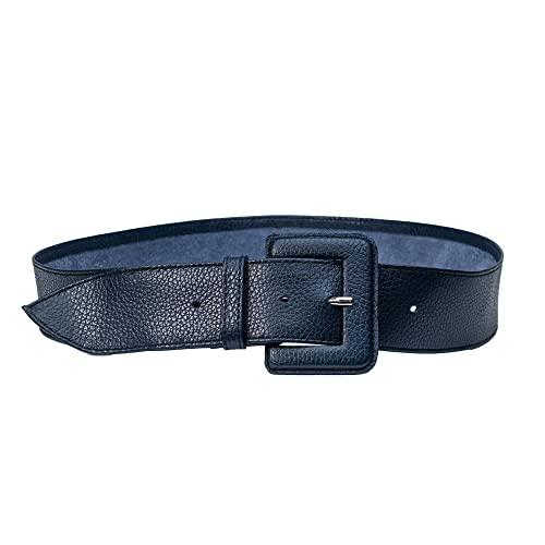 Cintura Fusciacca in Pelle per Donna | Vera Pelle Made in Italy | Colore Blu (95)