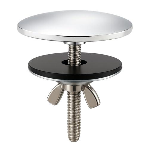 XNTONG - Copertura Foro Rubinetto, Copertura Foro Rubinetto 5 cm, Copertura Lavabo in Ottone Cromato, Adatta per Tappi di Foro Lavello per Cucina e Bagno di Casa, Copertura Foro Lavello (Argento)