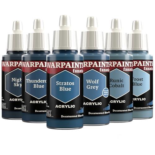 The Army Painter, Warpaints Fanatic Flexible Triad: Desaturated Blue-Greys, 6x18 ml Colori Acrilici - Colori modellismo per Miniature Dnd e Warhammer 40k