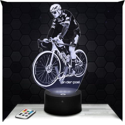 Lampephoto.fr - Lampada 3D M. Van Der Poel Ciclismo, Decorazione Bicicletta CiclistA. Idea Regalo Oggetto M. Van Der Poel Ciclismo Luce Notturna Adulto Decorazione Camera, Idea Regalo Originale TOP