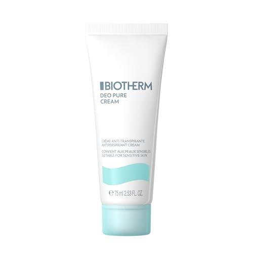 BIOTHERM Deo Pure Cream, Deodorante in Crema 24H, Per Tutti i Tipi di Pelle, Anche per Pelli Sensibili, Antitraspirante, Con Complesso Minerale Attivo, 75 ml