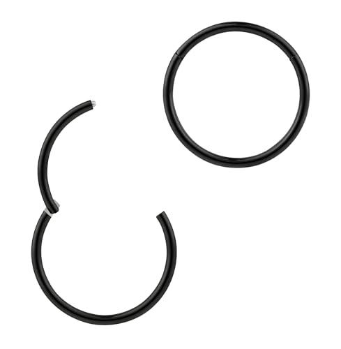 365 Sleepers (20G 10mm) Titanio setto trago elica segmento incernierato naso labbro anello orecchini a cerchio gioielli penetranti per il corpo