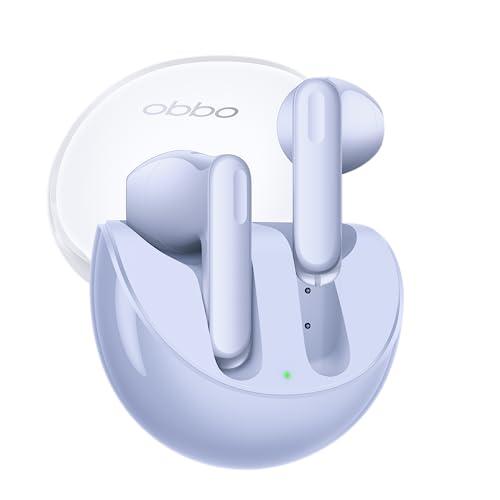 OPPO Enco Air3 Auricolari True Wireless, 25h di Autonomia, Driver da 13.4mm, Bluetooth 5.3, Raggio 10m, Controlli Touch, Cancellazione del rumore IA, Android e iOS, IP54, [Versione Italiana], Viola