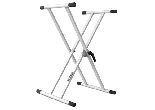 Audibax Onyx 130 - Supporto per Tastiera a Doppia Forbice - Supporto per Tastiera Musicale Elettronica - Sistema di Regolazione con Snodo Easy Lock - Carico di 50 kg - Tastiere da 61, 76 e 88 Tasti