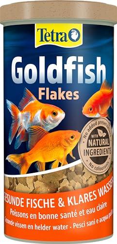 Tetra Goldfish Flakes Mangime in Fiocchi, Mangime per Pesci per Tutti i Pesci Rossi e Altri Pesci d'Acqua Fredda - 1 L