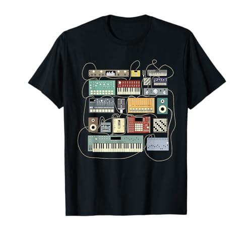 Musicista Elettronico Sintetizzatore Dj Maglietta