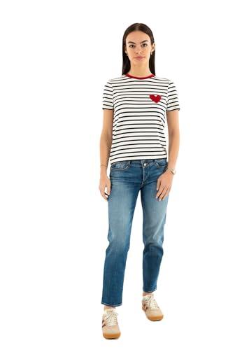 ONLY Onlheart Tee Jrs S/S T-Shirt Scollo A O per Uso Quotidiano, Ballerino di Nuvola, M Donna