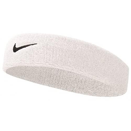 Nike 9381/3 Swoosh Headbands, Stirnband Donna, White/Black, Taglia unica