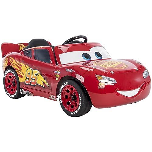 Huffy Disney Cars Saetta McQueen Auto elettrica per bambini 3-5 anni - Auto 6V con luci e suoni funzionanti