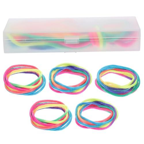 JYNXOR 5 Pezzi Rainbow Rope, Giochi Di Corda Mano Bambini,Finger Twist Gioco A Filo, Gioco del Dito della Stringa,Giochi Con Corda per Dito,Ottimo Come Piccolo Regalo,Lunghezza 165cm Con contenitore