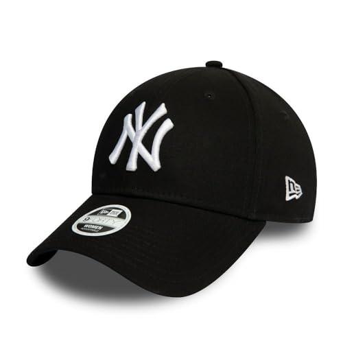New Era New York Yankees MLB League Essential Nero 9Forty Berretto Regolabile per Donna