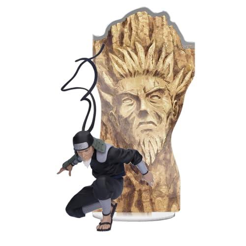 Banpresto Hiruzen Sarutobi Naruto Shippuden, pannello Spectacle, 7 cm, BP28808P multicolore, statuetta da collezione, ideale per i fan degli anime