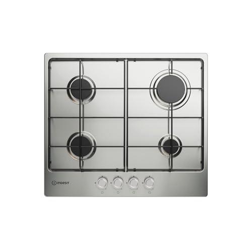 Indesit THP 642 IX/I 1 piano gas inox 60cm 4 fuochi griglie smaltate