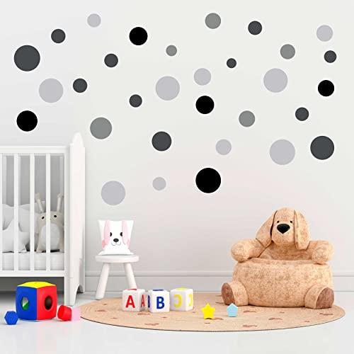 Adesivi Murali Cameretta - Vari Modelli Disponibili in Diverse Colorazioni - 120 pezzi - Varie Misure e Colori Pastello - Bambini (Cerchi, 011)