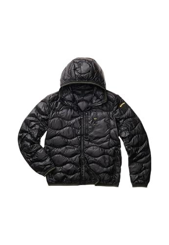 Blauer Bauer Piumino lucido imbottito piuma e impunturato ad onde Tg M