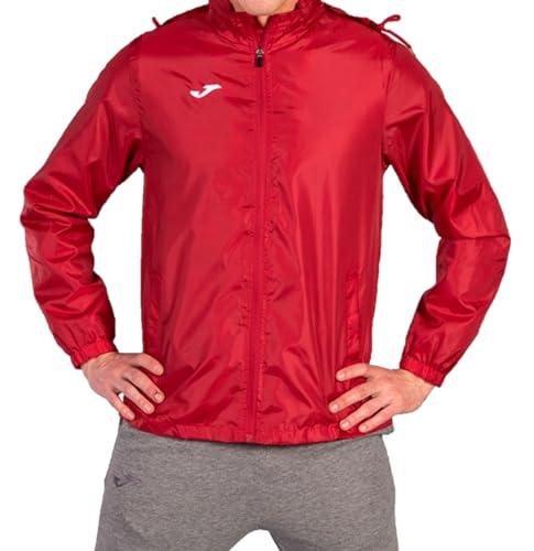 Joma Giacca Antipioggia con Cappuccio, 6XS alla 3XL - Impermeabile Antivento con Tasche Laterali e Polsini Elasticizzati - Iris