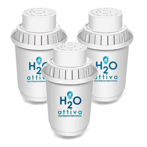 Filtro Originale a 7 Stadi per Caraffa Filtrante H20 Attiva | 400 Litri di Capacità Filtrante | Genera Acqua Idrogenata Alcalina Ionizzata Purificata Naturalmente e Micro-Strutturata (3)