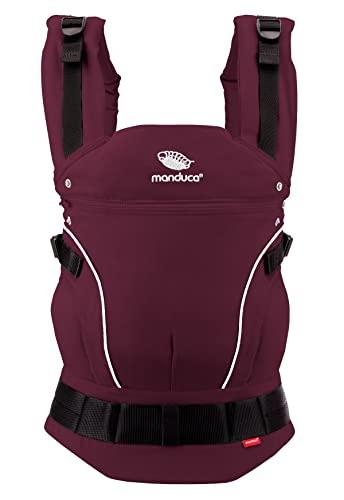 manduca First - Marsupio regolabile e versatile per neonati e bambini (3,5-20 kg) - Marsupio per bambini con trasporto anteriore, laterale e posteriore,Berry
