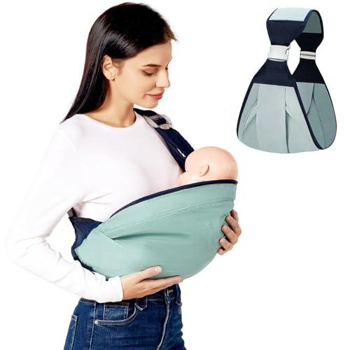 Goorder Marsupi Portabebè Regolabili, Fascia Porta Bebe Ergonomica su una Spalla Fascia Portabebè Mezza Avvolta per Risparmiare Lavoro per Neonati e Bambini Piccoli da 0 a 36 Mesi - Fino a 20 kg