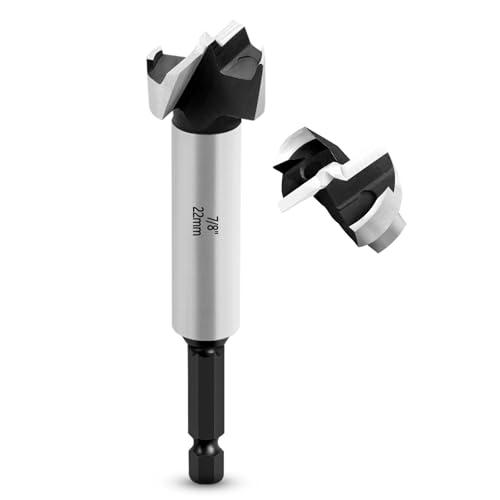 NICAVKIT Punta Forstner 22mm per Legno, Fresa per Lavorazione del Legno, Strumento per Cerniera