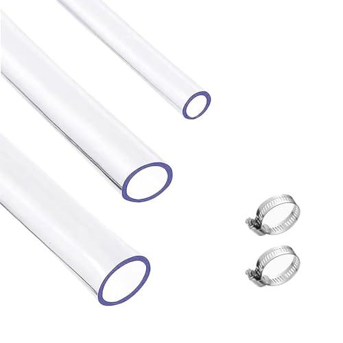 BBYPP Assortimento di Tubo trasparente set, 6mm 7mm 8mm ID, 9 metri di lunghezza, tubo flessibile in plastica flessibile set per riparazione domestica Acquario