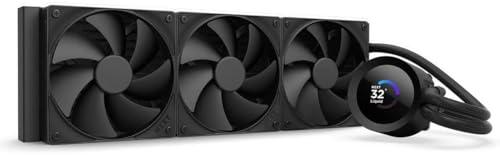 NZXT Kraken Plus 360 – AIO CPU Liquid Cooler – 360mm Radiator – 3 x F120P Fans – Customizable 1.54