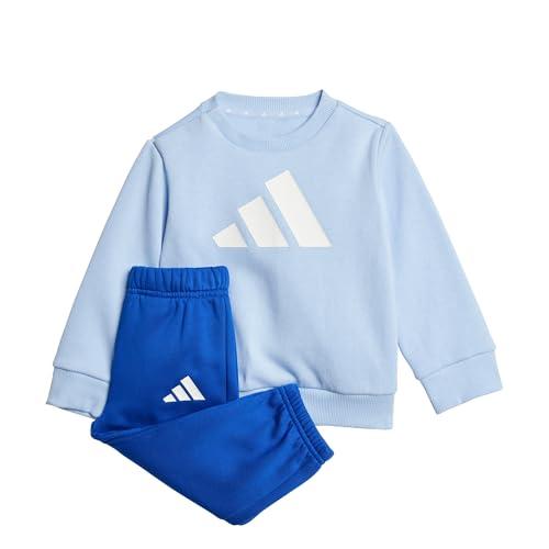 adidas Unisex - Bimbi 0-24 ESSENTIALS JOGGER, Glow Blue/White, 3-4 Years